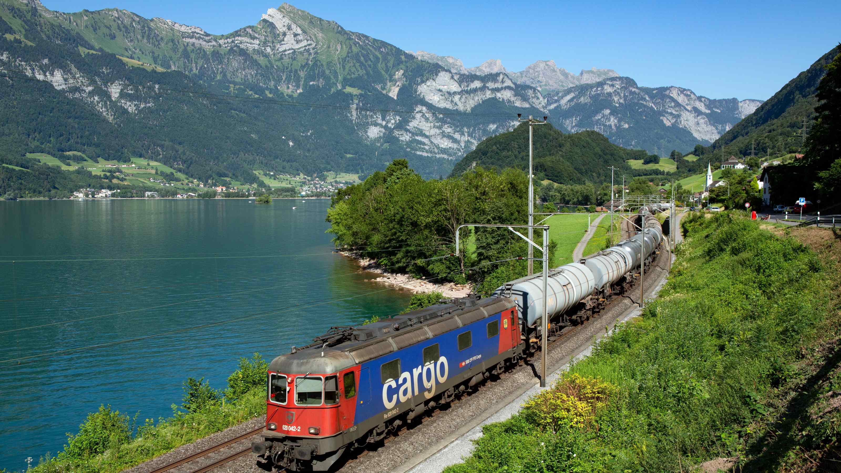 Güterzug mit Lok Re 620 – © SBB CFF FFS